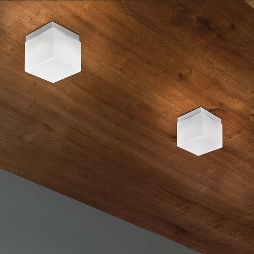 Plafonnier contemporain - DADO  - Zafferano Srl - carré / cube / en verre soufflé