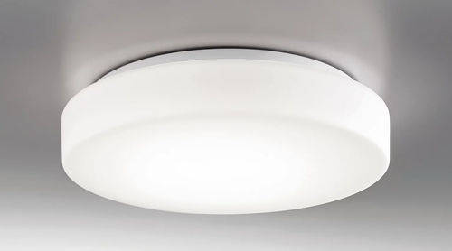Plafonnier contemporain - DRUM BAYONET - Zafferano Srl - rond / en verre soufflé / en aluminium
