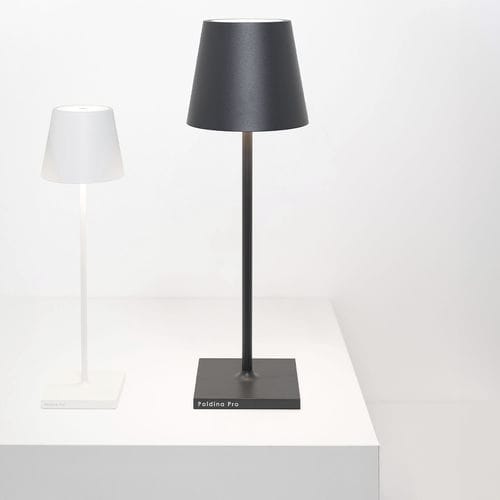 Lampe de bureau - POLDINA L - Zafferano Srl - en aluminium / contemporaine / à batterie rechargeable