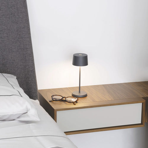 Lampe de table - OLIVIA MICRO - Zafferano Srl - de chevet / en aluminium / contemporaine