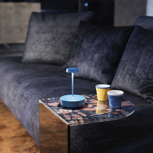Lampe de table - SWAP MINI - Zafferano Srl - en aluminium / contemporaine / à batterie rechargeable