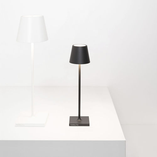 Lampe de table - POLDINA MICRO - Zafferano Srl - en aluminium / contemporaine / à batterie rechargeable