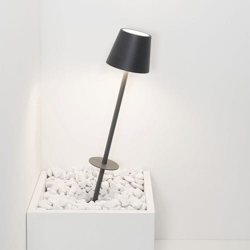 Lampe sur pied - POLDINA  - Zafferano Srl - en aluminium / contemporaine / à batterie rechargeable