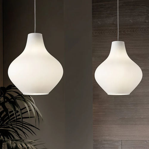 Suspension - SIXTIES - Zafferano Srl - en métal peint / en verre / en tissu