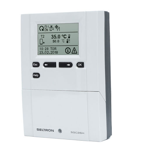 Régulateur de chauffage mural - SGC26H - Seltron - pour chauffe-eau solaire / commande à distance