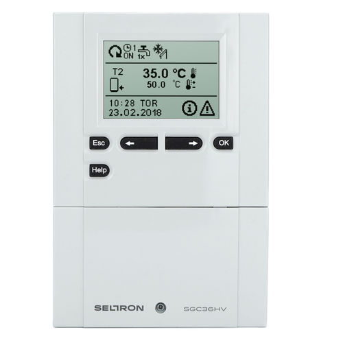 Régulateur de chauffage mural - SGC67HV - Seltron - pour chauffe-eau solaire / commande à distance