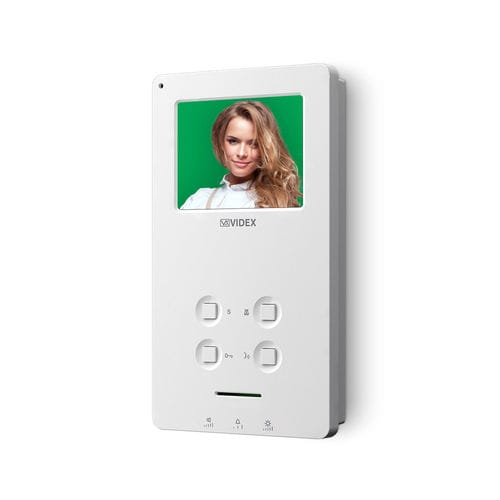 Visiophone blanc - 6388 - Videx Electronics S.p.A. - noir / encastrable / d'intérieur
