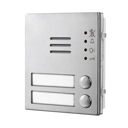 Module d'interphone en acier inoxydable fini mat - 4304-2 - Videx Electronics S.p.A. - en acier inoxydable fini miroir / en aluminium anodisé / non-résidentiel