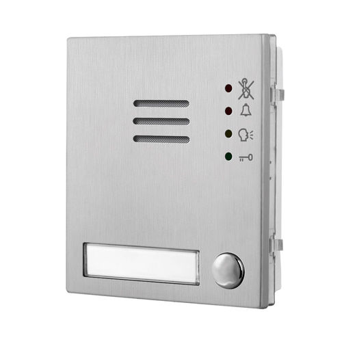 Module d'interphone en acier inoxydable fini mat - 4304X-1  - Videx Electronics S.p.A. - en acier inoxydable fini miroir / en aluminium anodisé / non-résidentiel