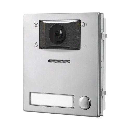 Visiophone en acier inoxydable fini mat - 4384X-1 - Videx Electronics S.p.A. - en acier inoxydable fini miroir / blanc / encastrable