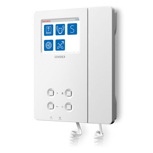 Visiophone blanc - 6296 - Videx Electronics S.p.A. - noir / encastrable / d'extérieur
