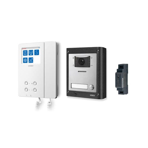 Visiophone blanc - IPVK/6296 - Videx Electronics S.p.A. - noir / encastrable / d'extérieur