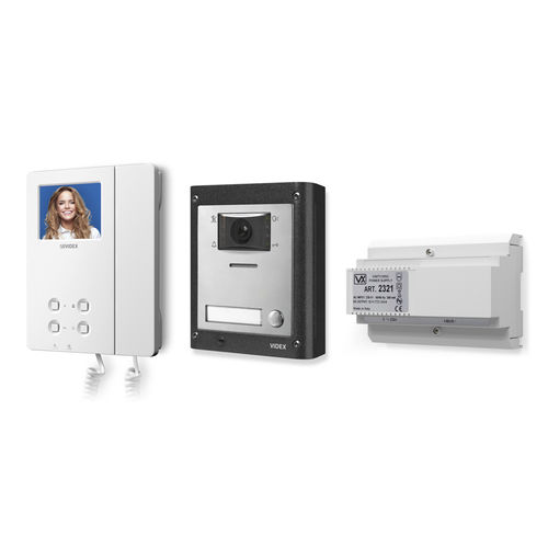 Visiophone blanc - ESVK/6286 - Videx Electronics S.p.A. - noir / encastrable / d'extérieur