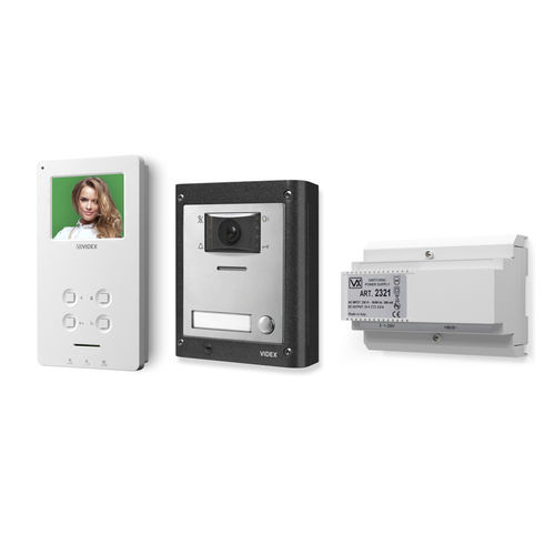 Visiophone blanc - ESVK/6388 - Videx Electronics S.p.A. - noir / encastrable / d'extérieur