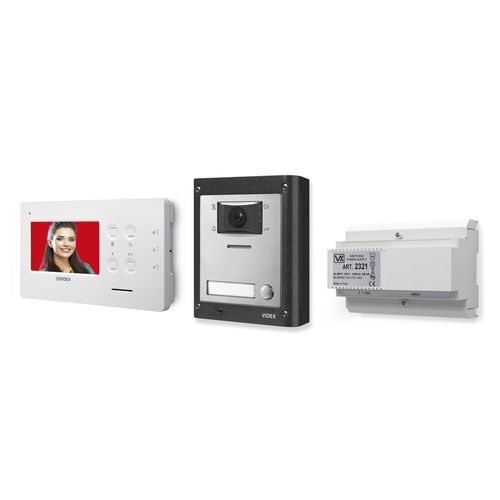 Visiophone blanc - ESVK/6488 - Videx Electronics S.p.A. - noir / encastrable / d'extérieur