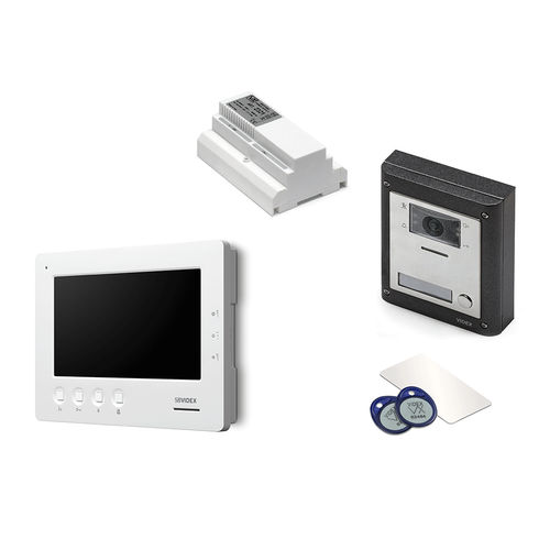 Visiophone blanc - ESVKX/6788 - Videx Electronics S.p.A. - noir / encastrable / d'extérieur