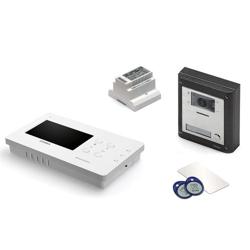 Visiophone blanc - VK4KX/6458 - Videx Electronics S.p.A. - noir / encastrable / d'extérieur