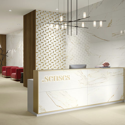 Carrelage en céramique émaillée - CALACATTA ORO - revigres - poli / mat / d'intérieur