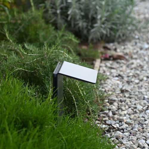 Borne d'éclairage de jardin - FOGLIO 30 - PURALUCE - contemporaine / en béton / en PMMA