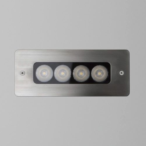 Spot de sol - DOMINO 4 - PURALUCE - encastré / à LED / elliptique