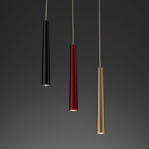 Suspension - FLUTE - PURALUCE - en aluminium / en PMMA / contemporaine