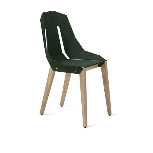 Chaise contemporaine - DIAGO - Tabanda - d'intérieur / en feutre / avec piètement en chêne