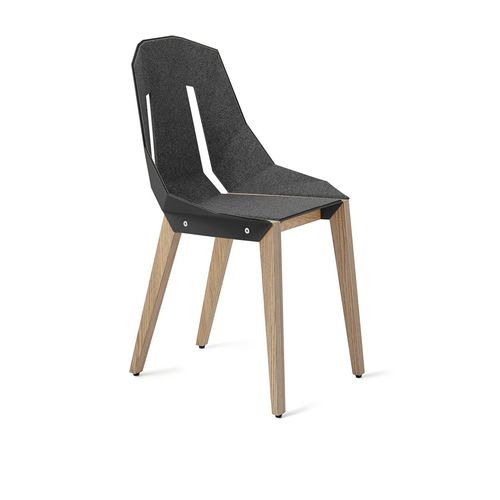 Chaise contemporaine - DIAGO  - Tabanda - d'intérieur / en feutre / avec piètement en chêne