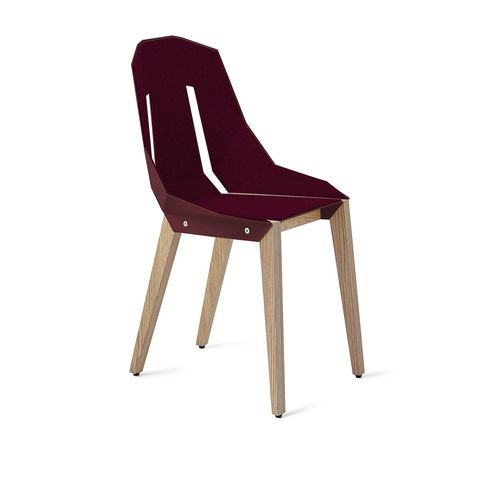 Chaise contemporaine - DIAGO  - Tabanda - d'intérieur / en feutre / avec piètement en chêne