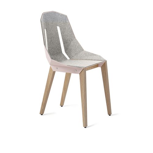 Chaise contemporaine - DIAGO  - Tabanda - d'intérieur / en feutre / avec piètement en chêne