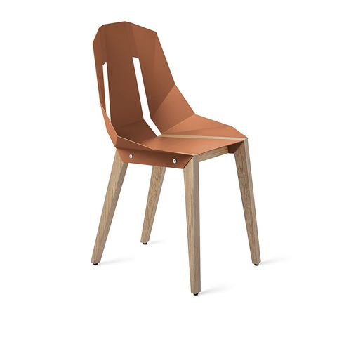 Chaise contemporaine - DIAGO - Tabanda - d'intérieur / en aluminium / avec piètement en chêne
