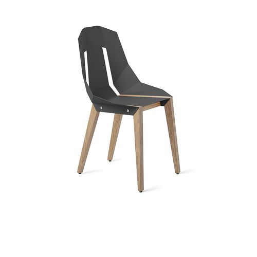 Chaise contemporaine - DIAGO - Tabanda - d'intérieur / en aluminium / avec piètement en chêne