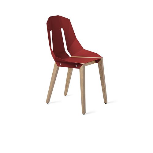 Chaise contemporaine - DIAGO - Tabanda - d'intérieur / en aluminium / avec piètement en chêne