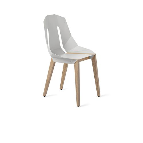 Chaise contemporaine - DIAGO - Tabanda - d'intérieur / en aluminium / avec piètement en chêne