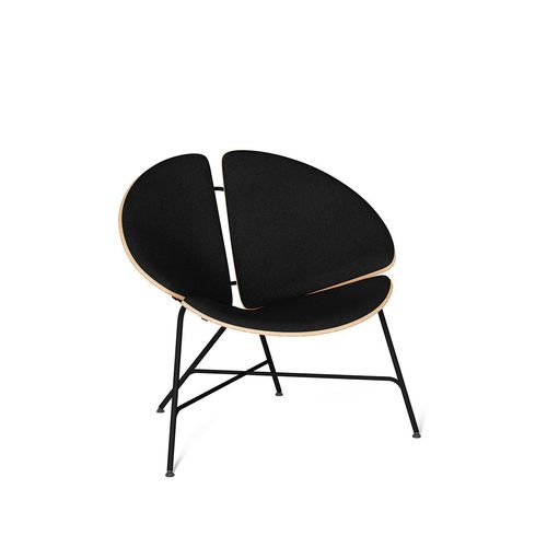 Fauteuil contemporain - GINKA - Tabanda - en tissu / avec coussin amovible / rond