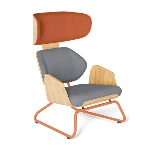 Fauteuil contemporain - PANKA - Tabanda - en tissu / en chêne / en contreplaqué