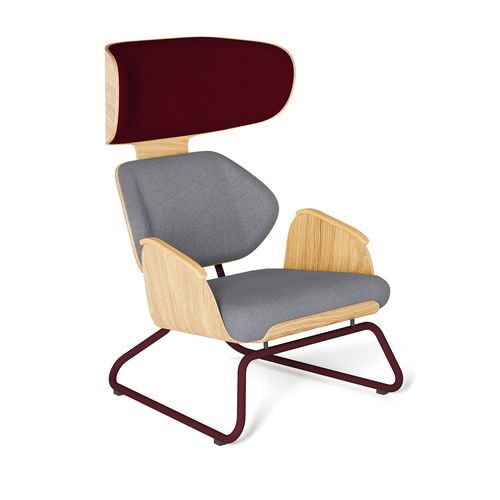 Fauteuil contemporain - PANKA - Tabanda - en tissu / en chêne / en contreplaqué