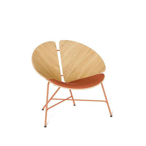 Fauteuil contemporain - GINKA - Tabanda - en tissu / en chêne / en contreplaqué