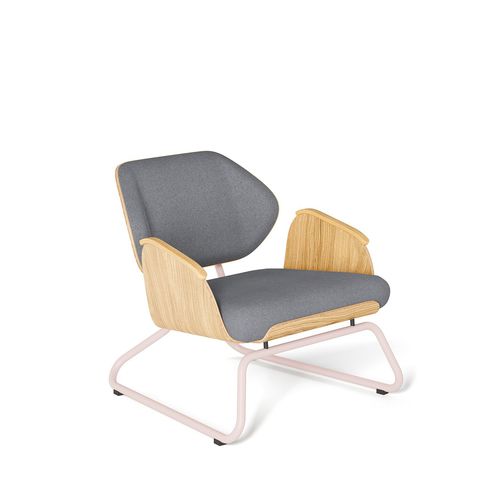 Fauteuil contemporain - PANKA - Tabanda - en tissu / en chêne / en contreplaqué