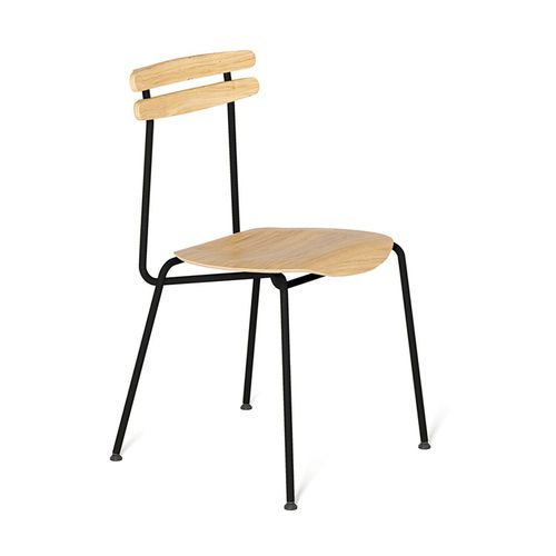Chaise contemporaine - TROJKA - Tabanda - d'intérieur / en chêne / en contreplaqué