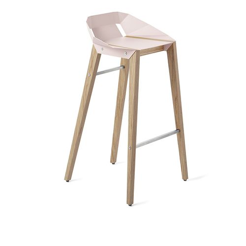 Chaise de bar contemporaine - DIAGO - Tabanda - d'intérieur / en aluminium / avec piètement en chêne