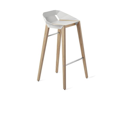 Chaise de bar contemporaine - DIAGO - Tabanda - d'intérieur / en aluminium / avec piètement en chêne