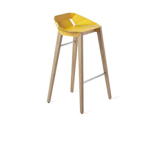 Chaise de bar contemporaine - DIAGO - Tabanda - d'intérieur / en aluminium / avec piètement en chêne