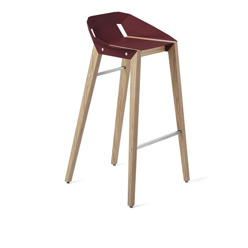 Chaise de bar contemporaine - DIAGO - Tabanda - d'intérieur / en aluminium / avec piètement en chêne