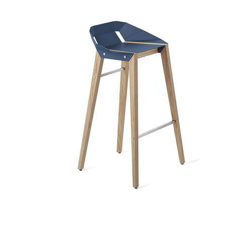 Chaise de bar contemporaine - DIAGO - Tabanda - d'intérieur / en aluminium / avec piètement en chêne