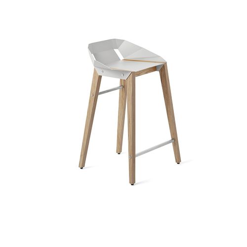 Chaise de bar contemporaine - DIAGO - Tabanda - d'intérieur / en aluminium / avec piètement en chêne