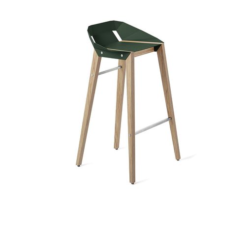 Chaise de bar contemporaine - DIAGO - Tabanda - d'intérieur / en aluminium / avec piètement en chêne
