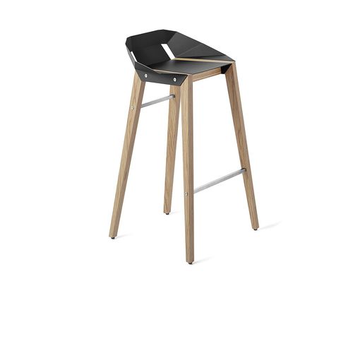 Chaise de bar contemporaine - DIAGO - Tabanda - d'intérieur / en aluminium / avec piètement en chêne