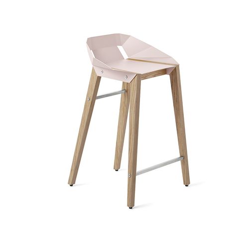 Chaise de bar contemporaine - DIAGO - Tabanda - d'intérieur / en aluminium / avec piètement en chêne
