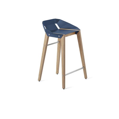 Chaise de bar contemporaine - DIAGO - Tabanda - d'intérieur / en aluminium / avec piètement en chêne