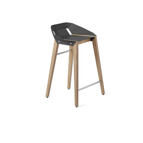 Chaise de bar contemporaine - DIAGO - Tabanda - d'intérieur / en aluminium / avec piètement en chêne